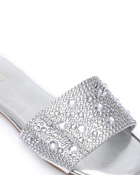 KND-DJTV-011 Flat Slipper With Strass