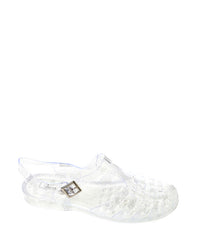 KND-DJTV-016 Glittery Transparent  Flat Sandals
