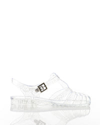 KND-DJTV-016 Glittery Transparent  Flat Sandals