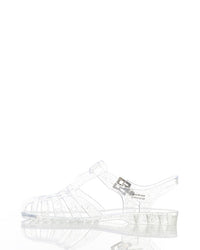KND-DJTV-016 Glittery Transparent  Flat Sandals