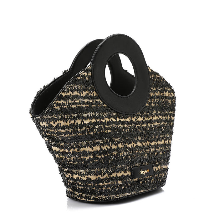 LID-DJTV-002 Zipped Rounded Handle Handbag