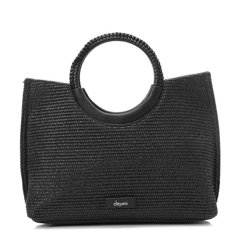 LID-DJTV-005 Raffia Effect Practical Handbag