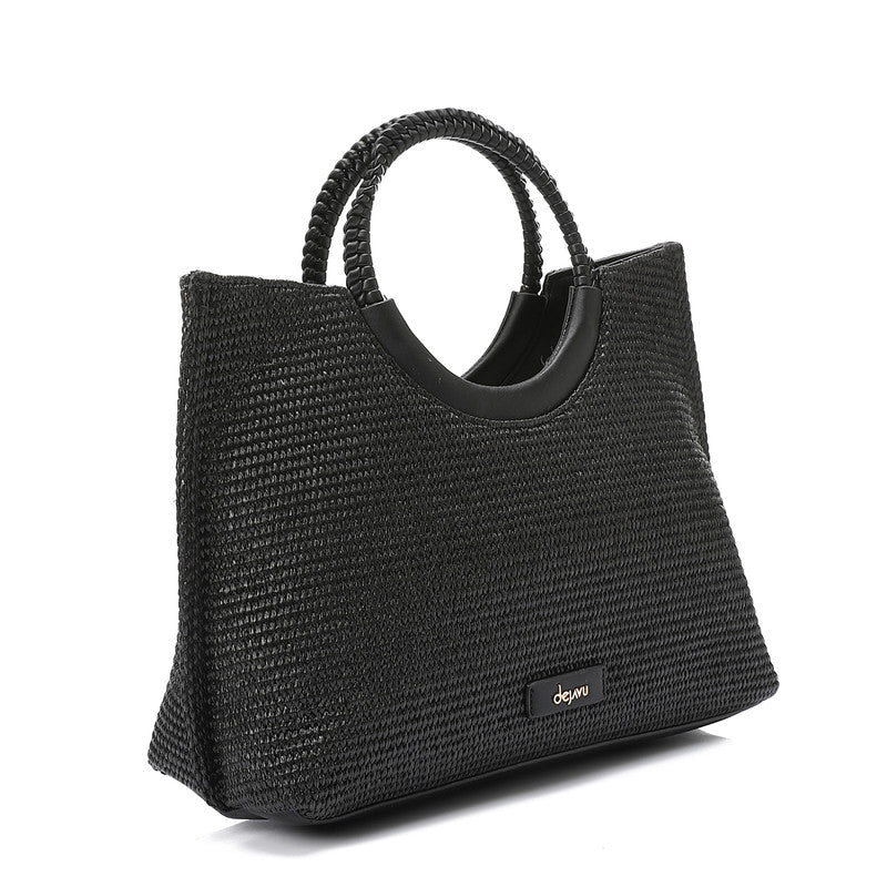 LID-DJTV-005 Raffia Effect Practical Handbag