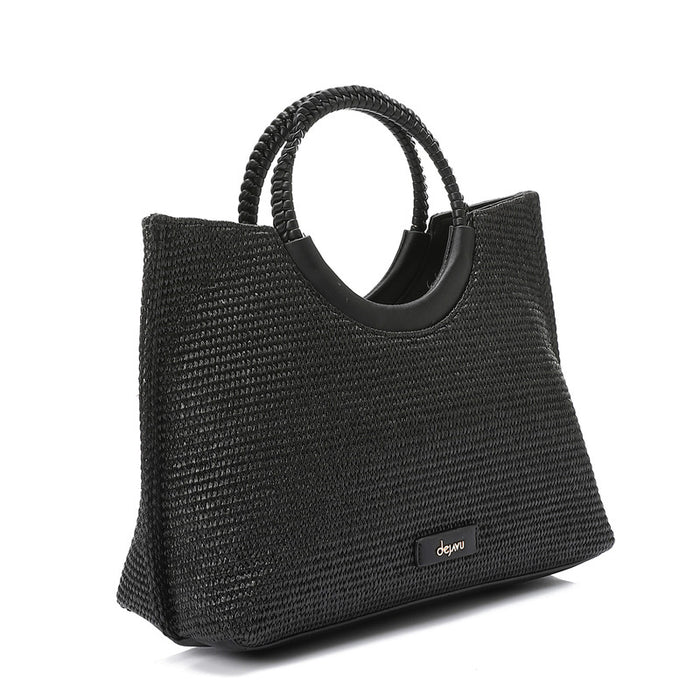 LID-DJTV-005 Raffia Effect Practical Handbag