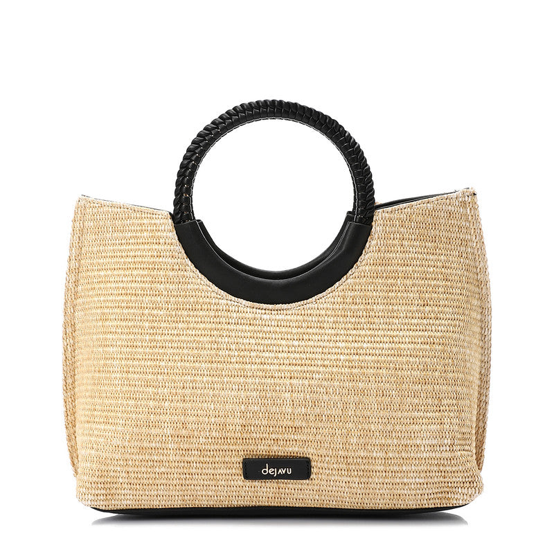 LID-DJTV-005 Raffia Effect Practical Handbag