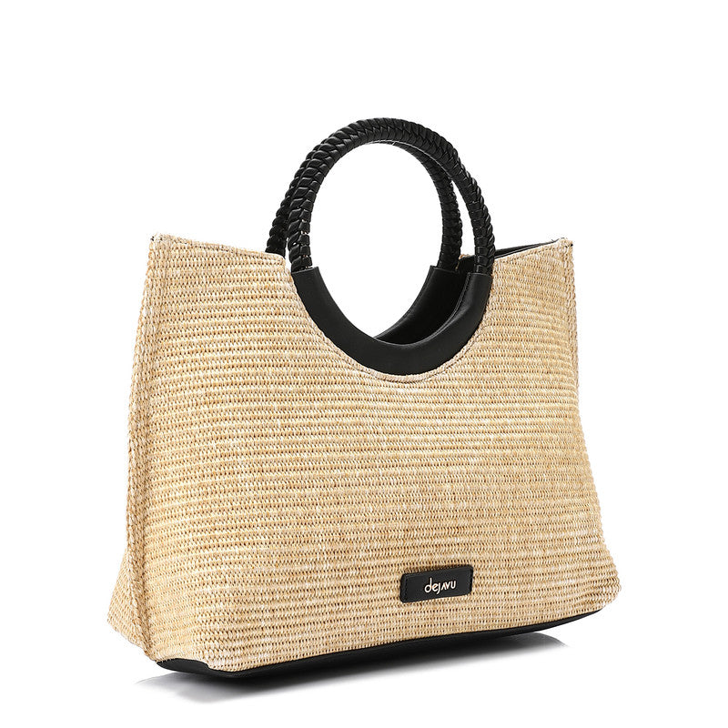LID-DJTV-005 Raffia Effect Practical Handbag
