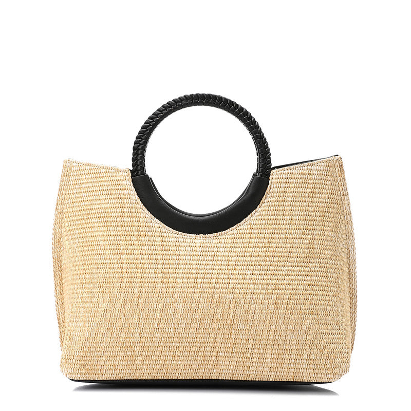 LID-DJTV-005 Raffia Effect Practical Handbag