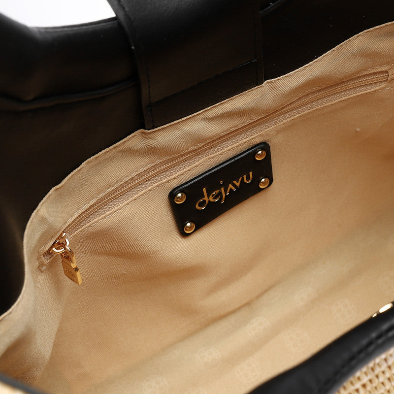 LID-DJTV-005 Raffia Effect Practical Handbag