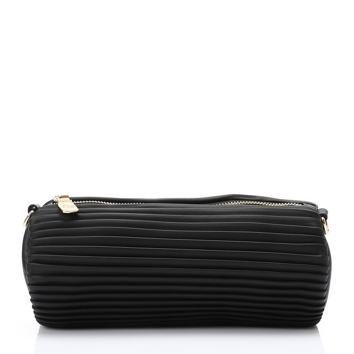 LID-DJTV-006 Zipper Closure Plisse Cross Bag