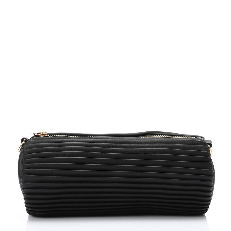 LID-DJTV-006 Zipper Closure Plisse Cross Bag