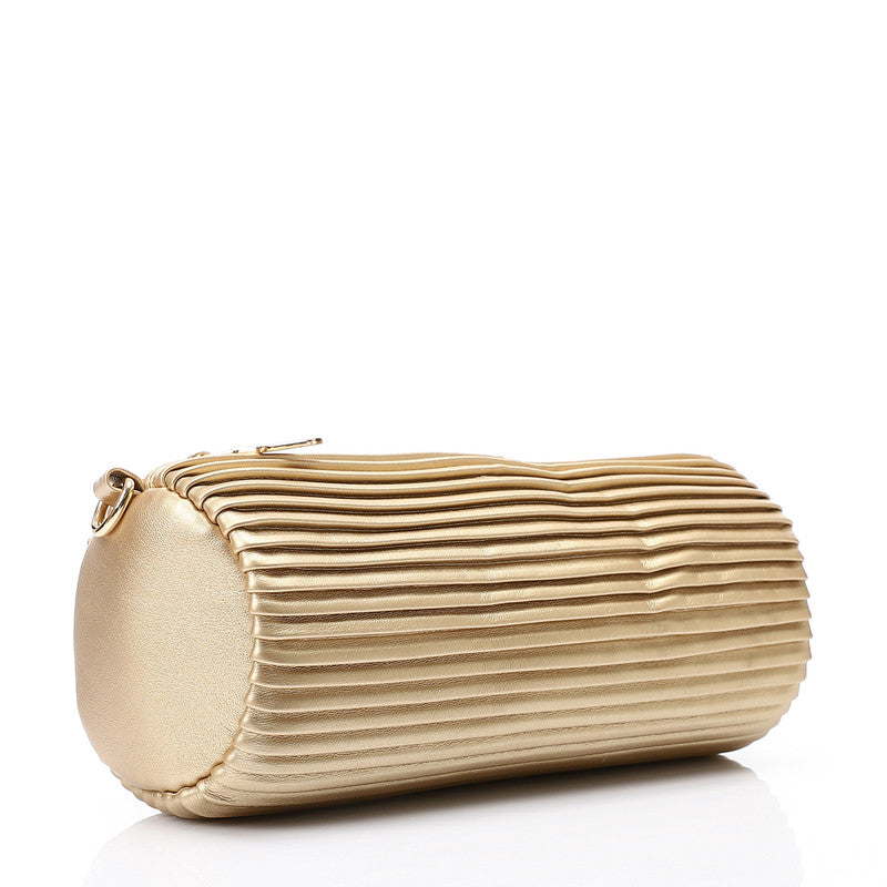 LID-DJTV-006 Zipper Closure Plisse Cross Bag