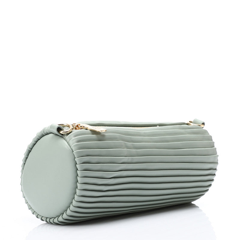 LID-DJTV-006 Zipper Closure Plisse Cross Bag