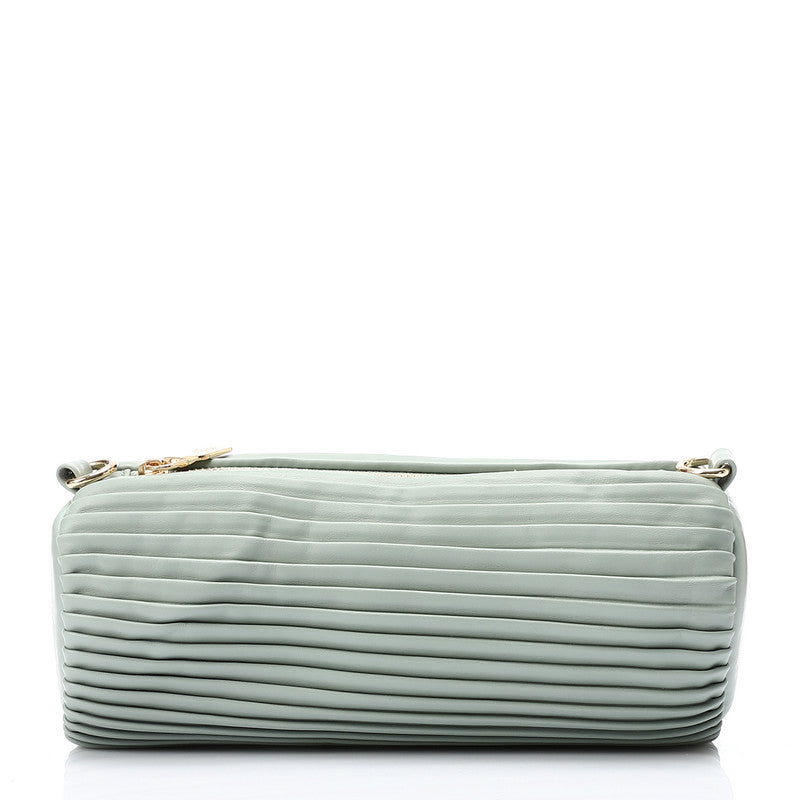 LID-DJTV-006 Zipper Closure Plisse Cross Bag