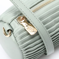 LID-DJTV-006 Zipper Closure Plisse Cross Bag