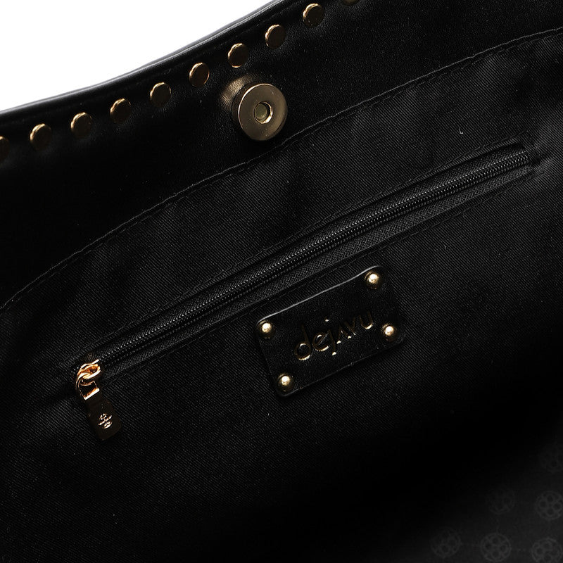 LID-DJTV-008 Studded Magnetic Closure Sholder Bag