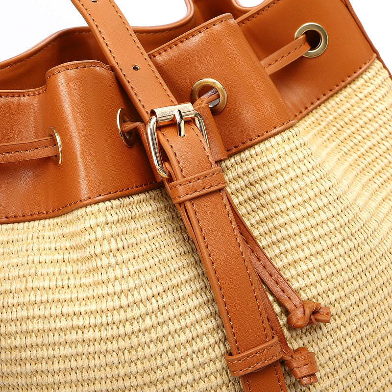 LID-DJTV-009 Studded Drawstring Shoulder Bag