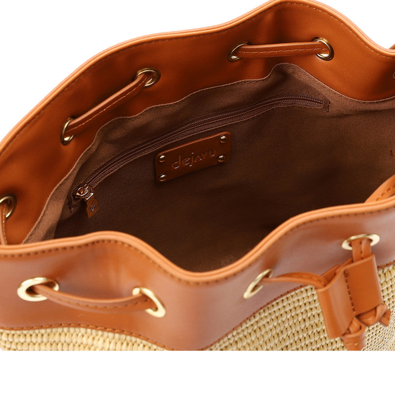 LID-DJTV-009 Studded Drawstring Shoulder Bag