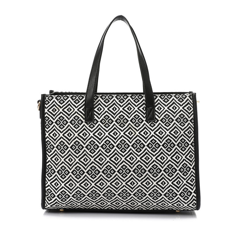 LID-DJTV-013 Zipped Textile Handbag
