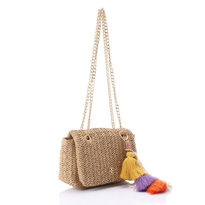 LID-DJTV-016 Chevron Weave Cross Body Bag