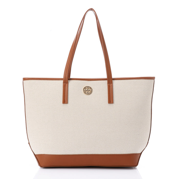 LID-DJTV-017 Camel & Beige Stitched Shoulder Bag