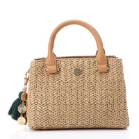 LID-DJTV-022 Straw Cross Body Bag - Havana