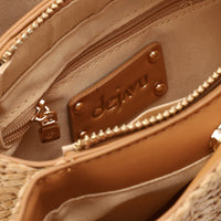 LID-DJTV-022 Straw Cross Body Bag - Havana