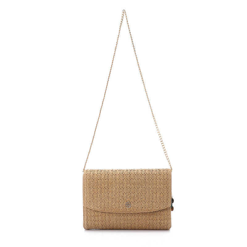 LID-DJTV-023 Havana Straw Cross Body Bag