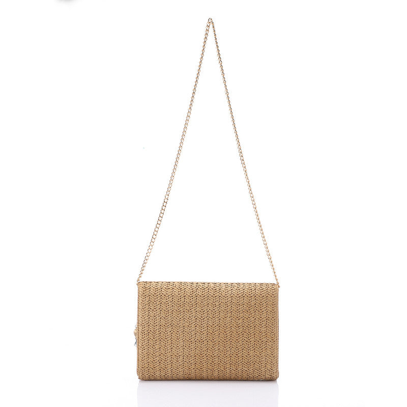 LID-DJTV-023 Havana Straw Cross Body Bag