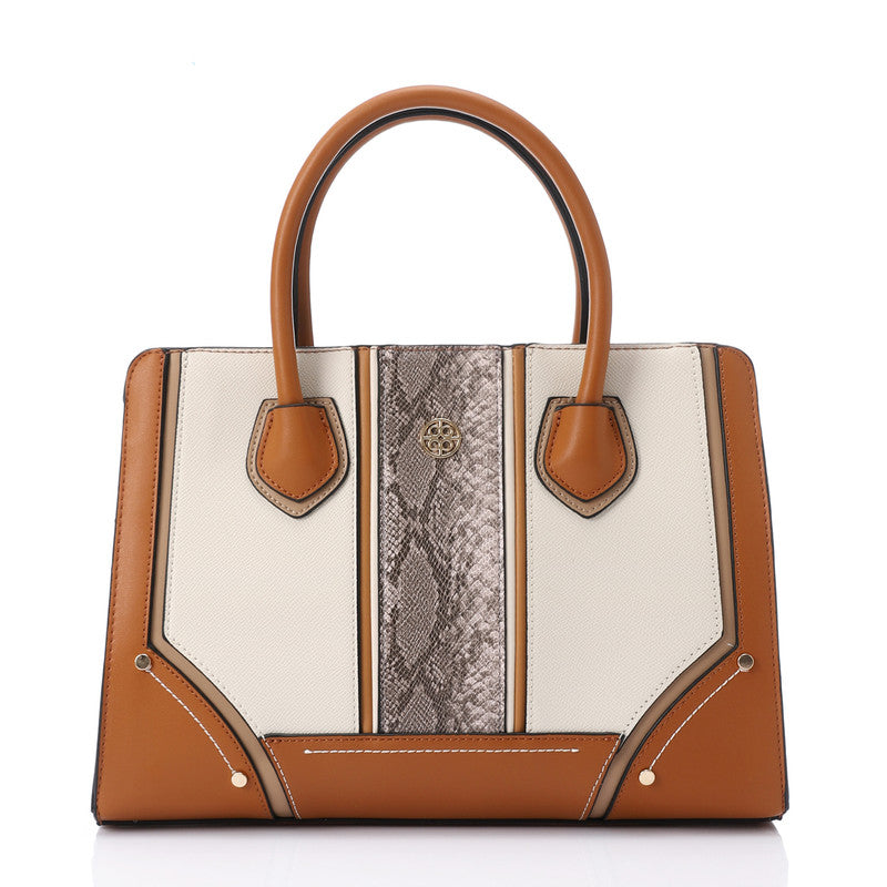 LID-DJTV-025 Stitched Pattern Top Handle Bag