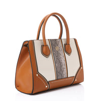LID-DJTV-025 Stitched Pattern Top Handle Bag
