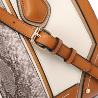 LID-DJTV-025 Stitched Pattern Top Handle Bag