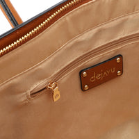 LID-DJTV-025 Stitched Pattern Top Handle Bag