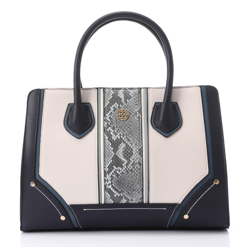 LID-DJTV-025 Stitched Pattern Top Handle Bag