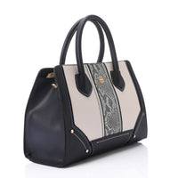 LID-DJTV-025 Stitched Pattern Top Handle Bag