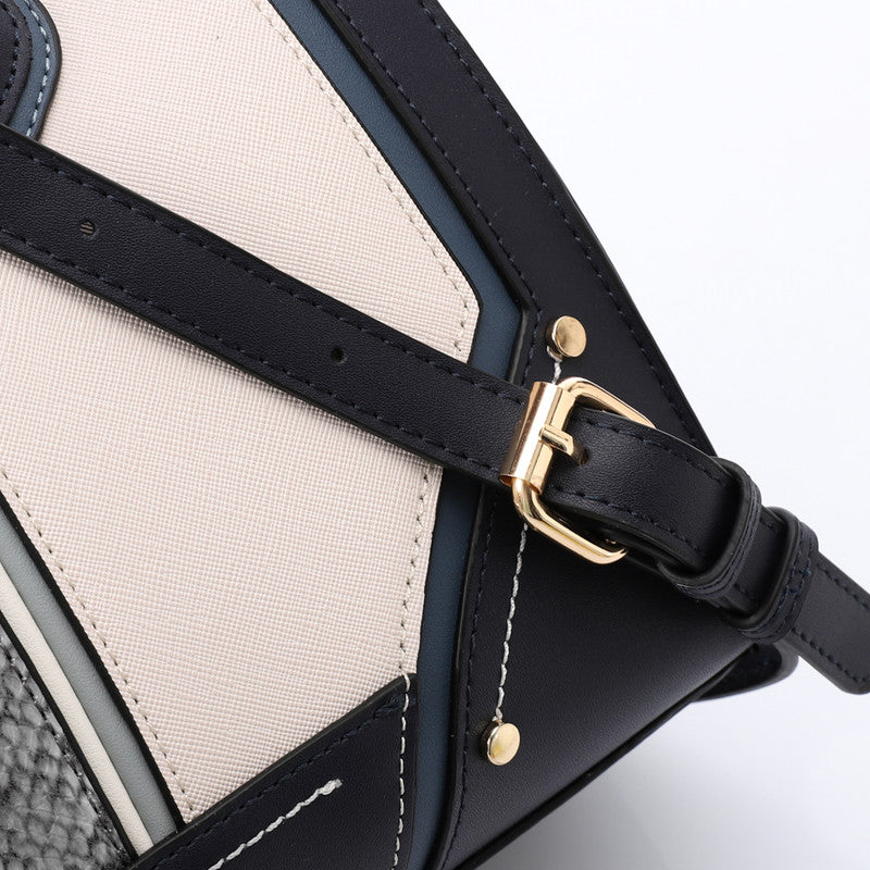 LID-DJTV-025 Stitched Pattern Top Handle Bag