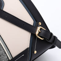 LID-DJTV-025 Stitched Pattern Top Handle Bag