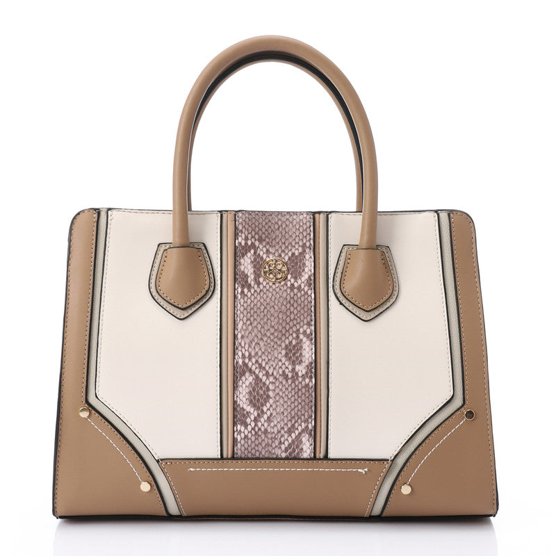 LID-DJTV-025 Stitched Pattern Top Handle Bag