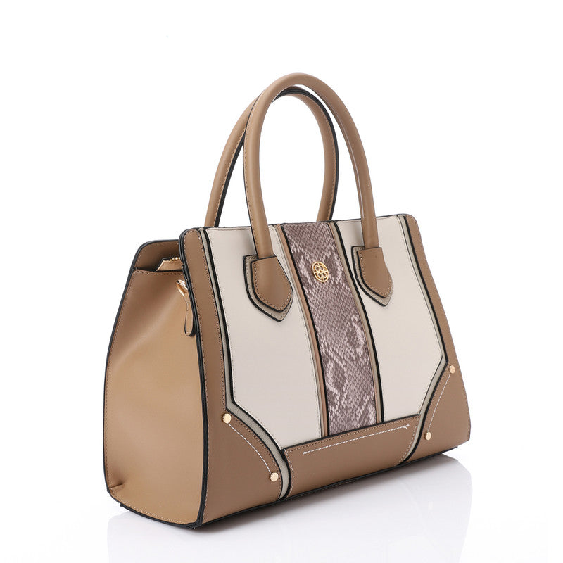 LID-DJTV-025 Stitched Pattern Top Handle Bag