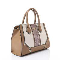 LID-DJTV-025 Stitched Pattern Top Handle Bag