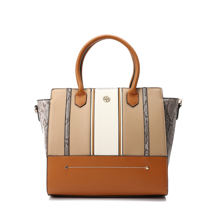 LID-DJTV-026 Tri-Tone Reptile Top Handle Bag