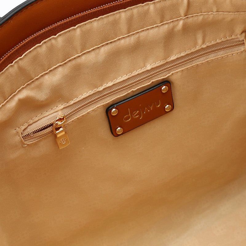 LID-DJTV-026 Tri-Tone Reptile Top Handle Bag