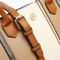 LID-DJTV-026 Tri-Tone Reptile Top Handle Bag