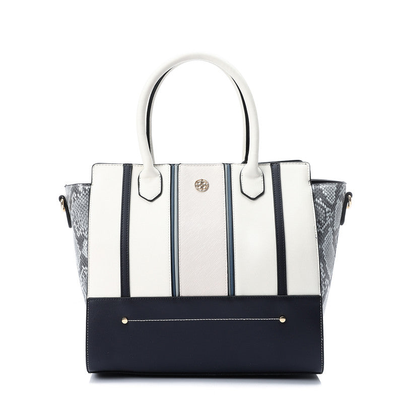 LID-DJTV-026 Tri-Tone Reptile Top Handle Bag