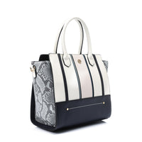 LID-DJTV-026 Tri-Tone Reptile Top Handle Bag