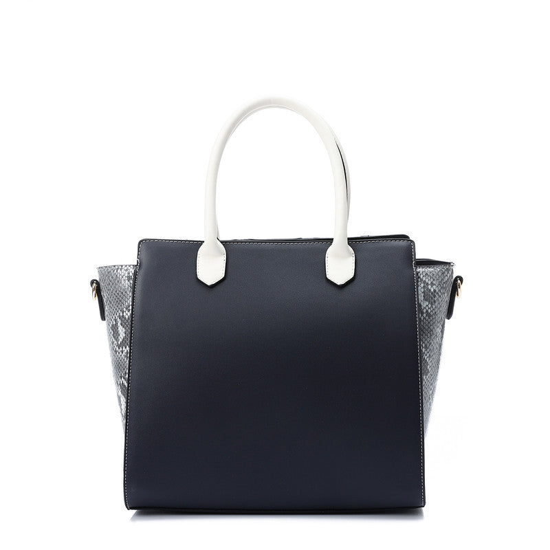 LID-DJTV-026 Tri-Tone Reptile Top Handle Bag