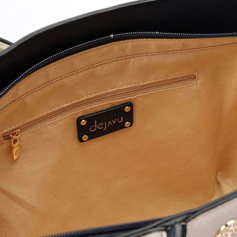 LID-DJTV-026 Tri-Tone Reptile Top Handle Bag
