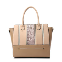 LID-DJTV-026 Tri-Tone Reptile Top Handle Bag