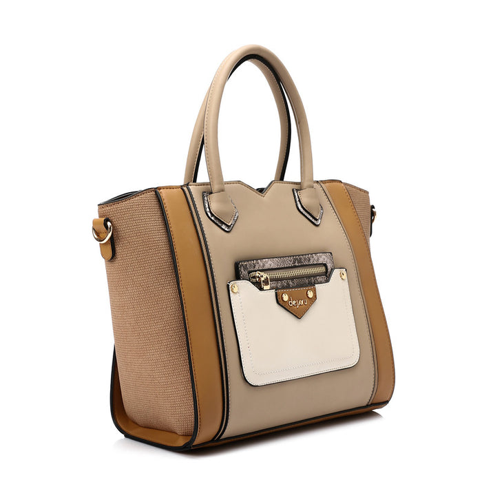 LID-DJTV-028 Multi Pockets Zipped Top Handle Bag