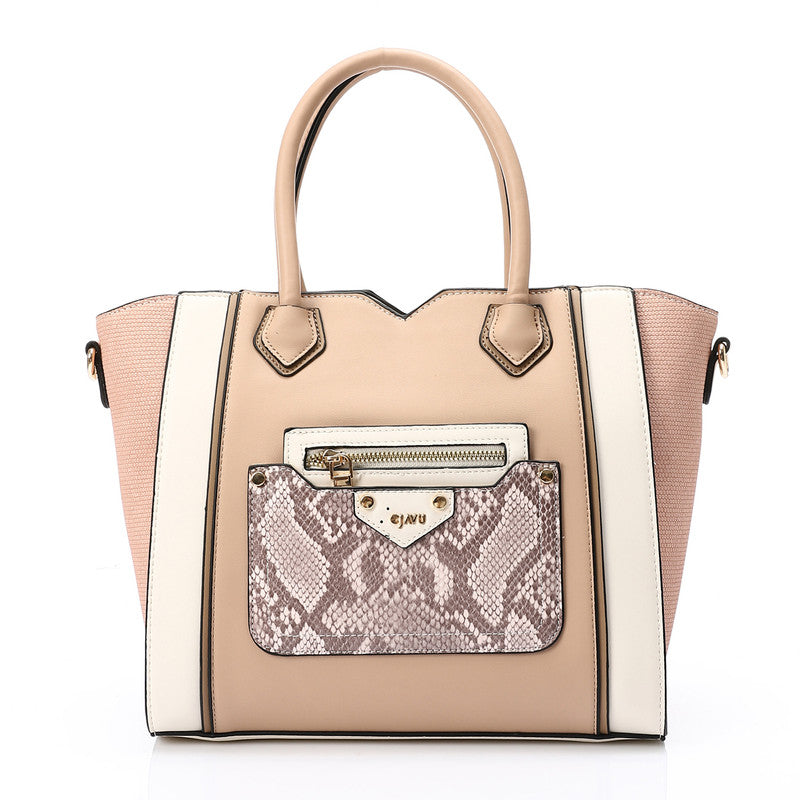 LID-DJTV-028 Multi Pockets Zipped Top Handle Bag