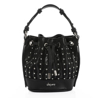 LID-DVTV-036 Zebra Studded Bucket Bag